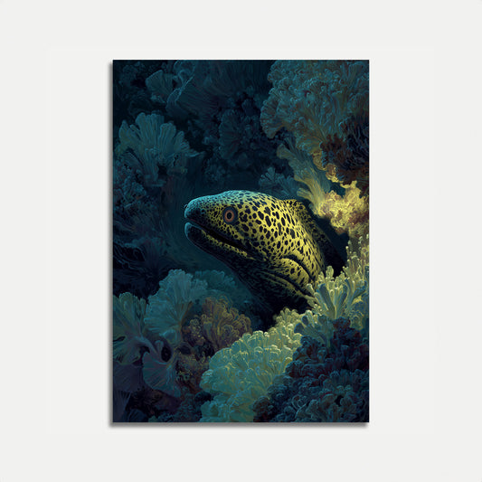 Pôster da Enguia-Moreia Amarela Manchada