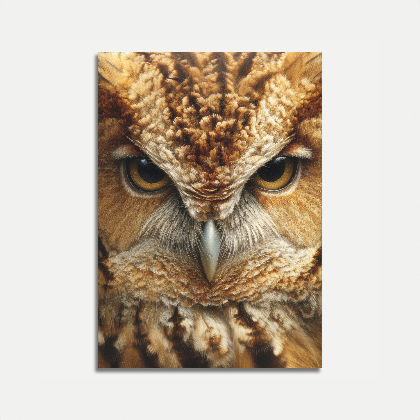 Intense Owl Gaze Poster