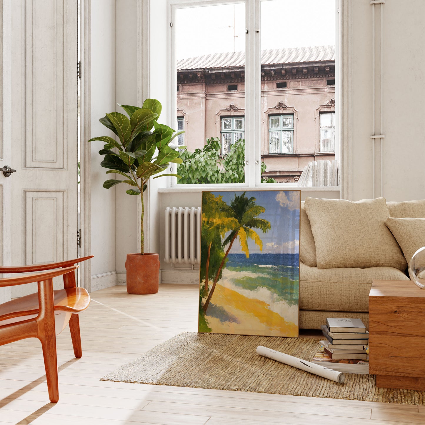 Tropical Paradise Beach Poster