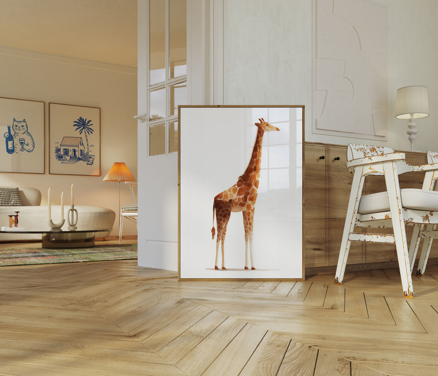 Gentle Giant Giraffe Poster
