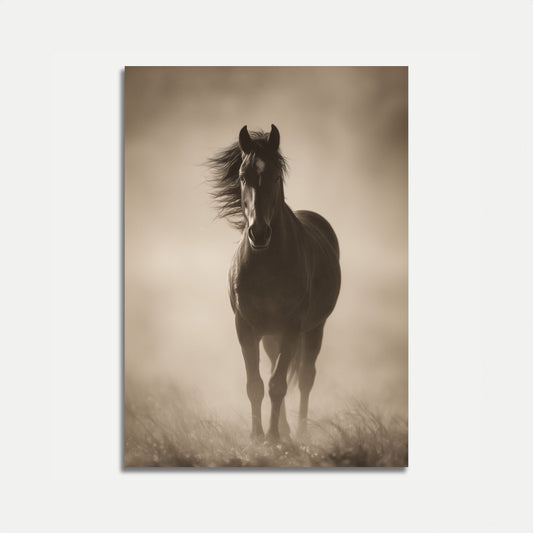 Majestætisk Hest i Støv Plakat