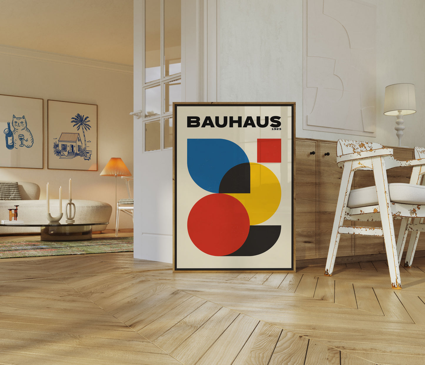 Bauhaus Geometric Abstract Poster