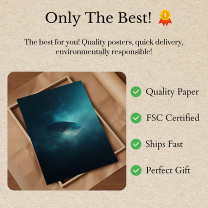 Cosmic UFO Encounter Poster