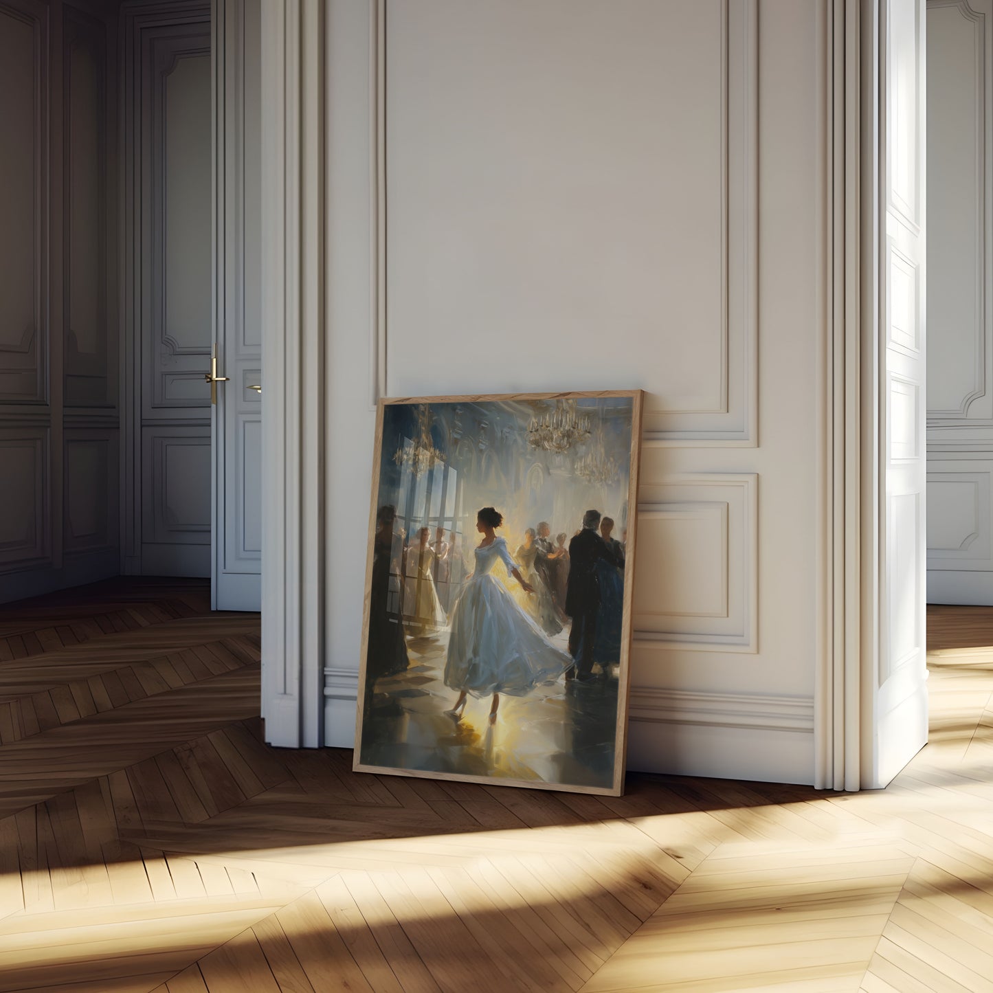 Póster elegante de baile de salón