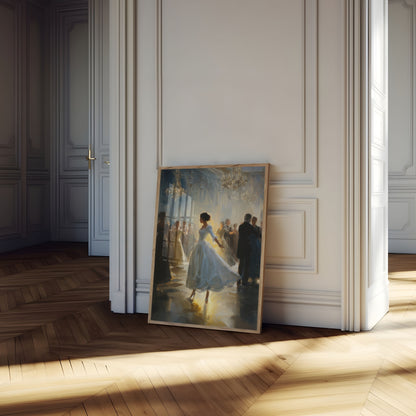 Póster elegante de baile de salón