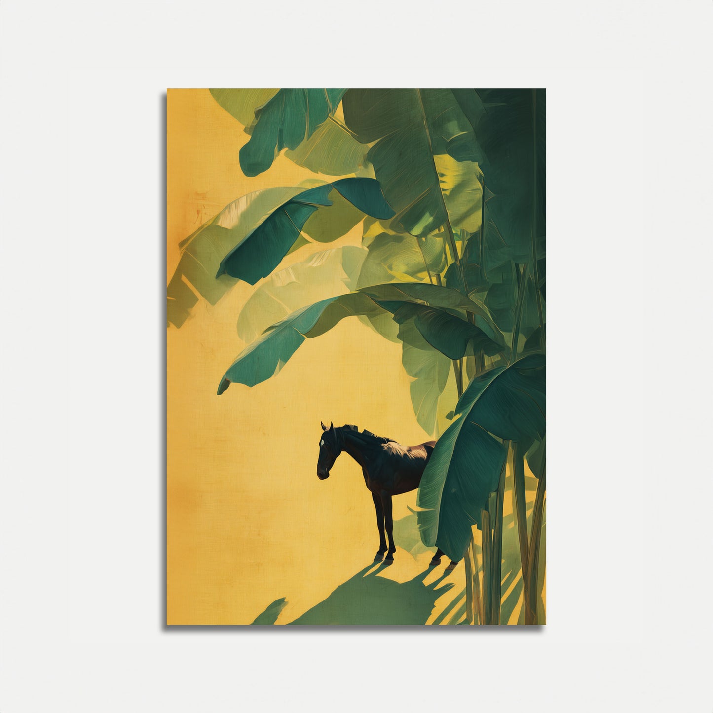 Hest i tropisk paradis plakat