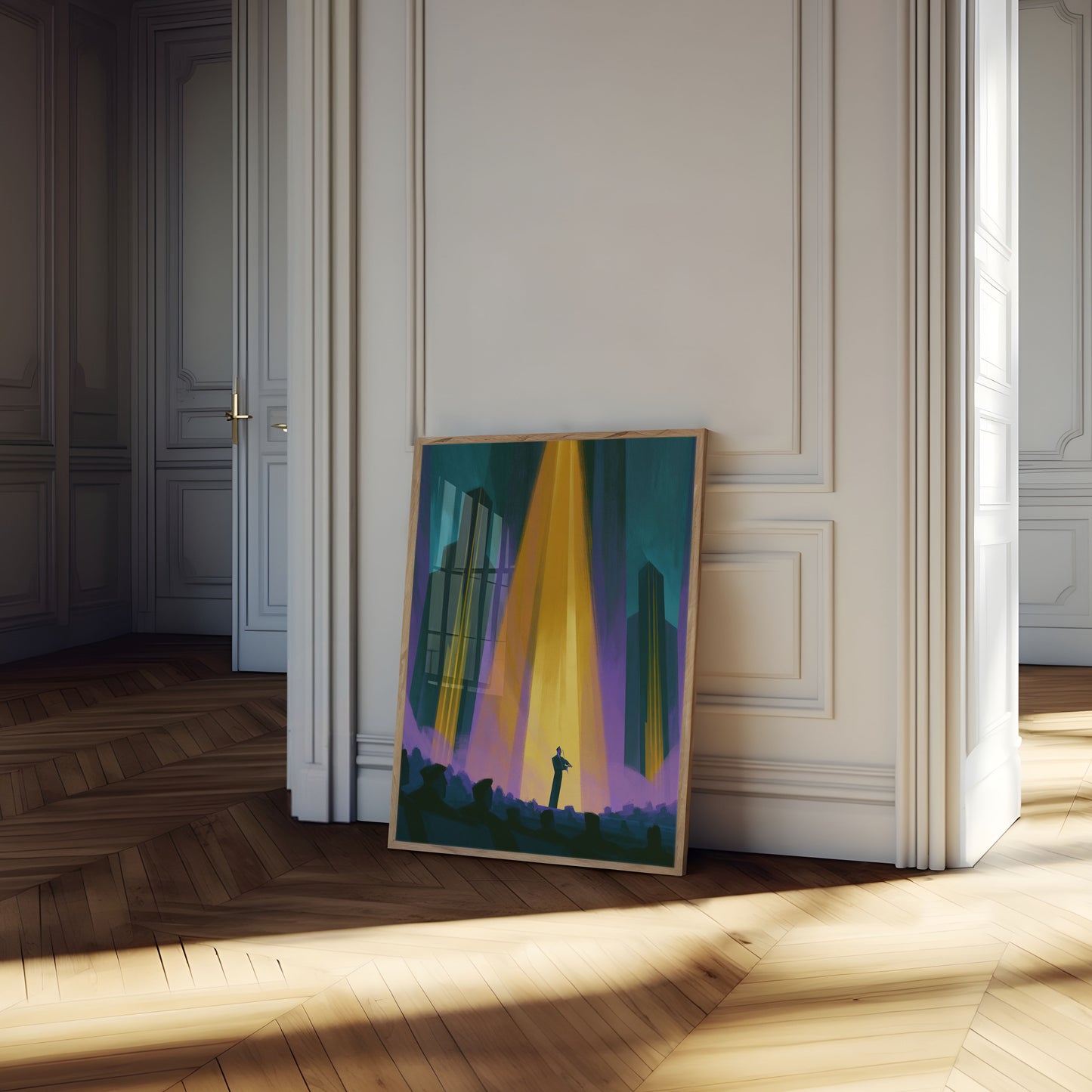 Musicien dans la Lumière Affiche