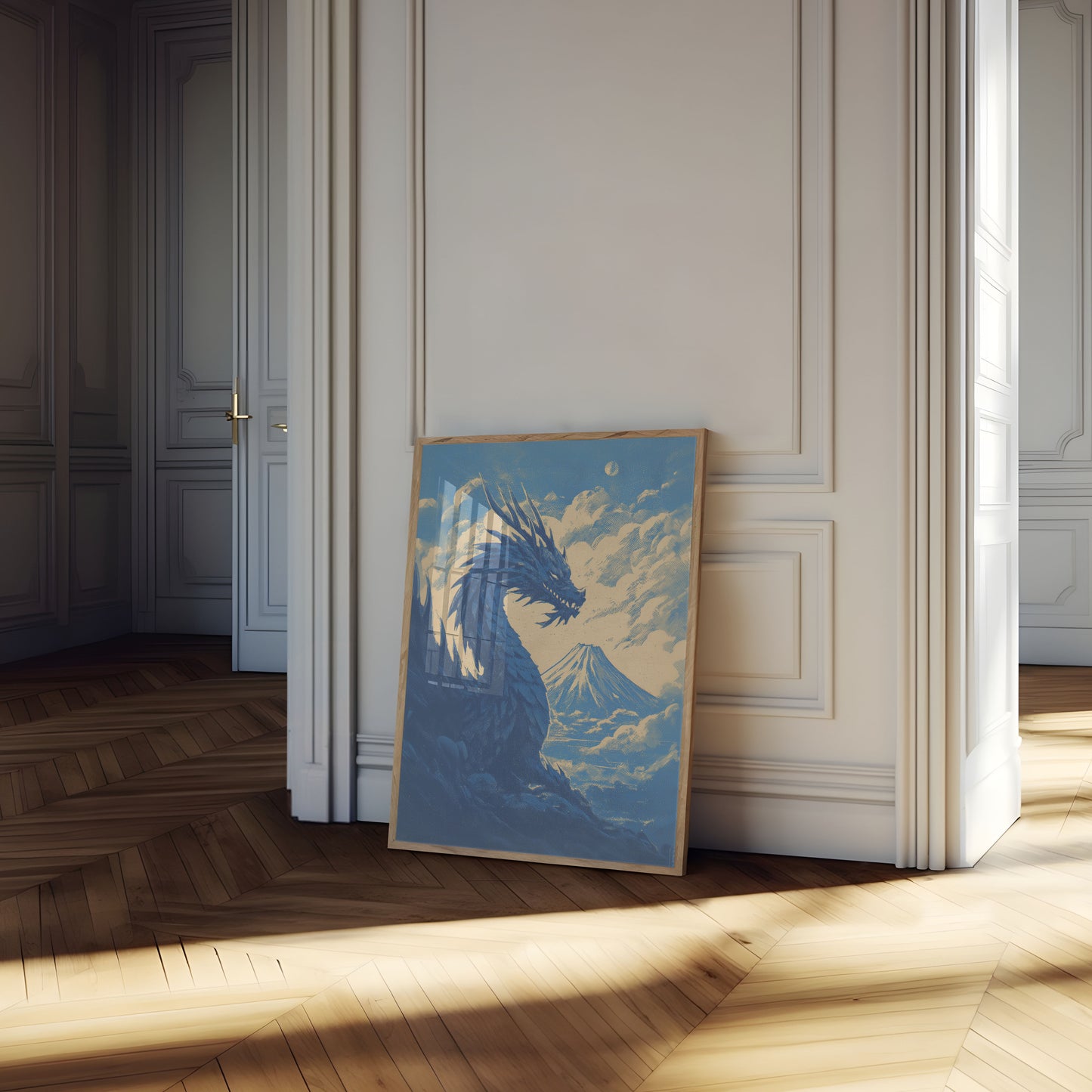 Majestic Dragon Mountain Poster