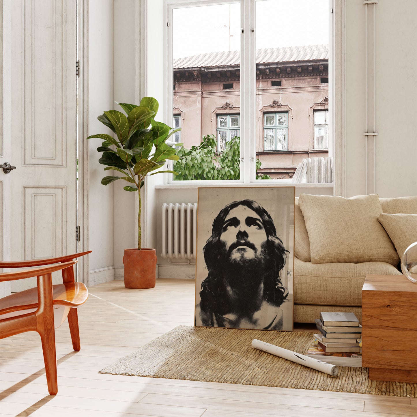 Divine Contemplation Religious Poster