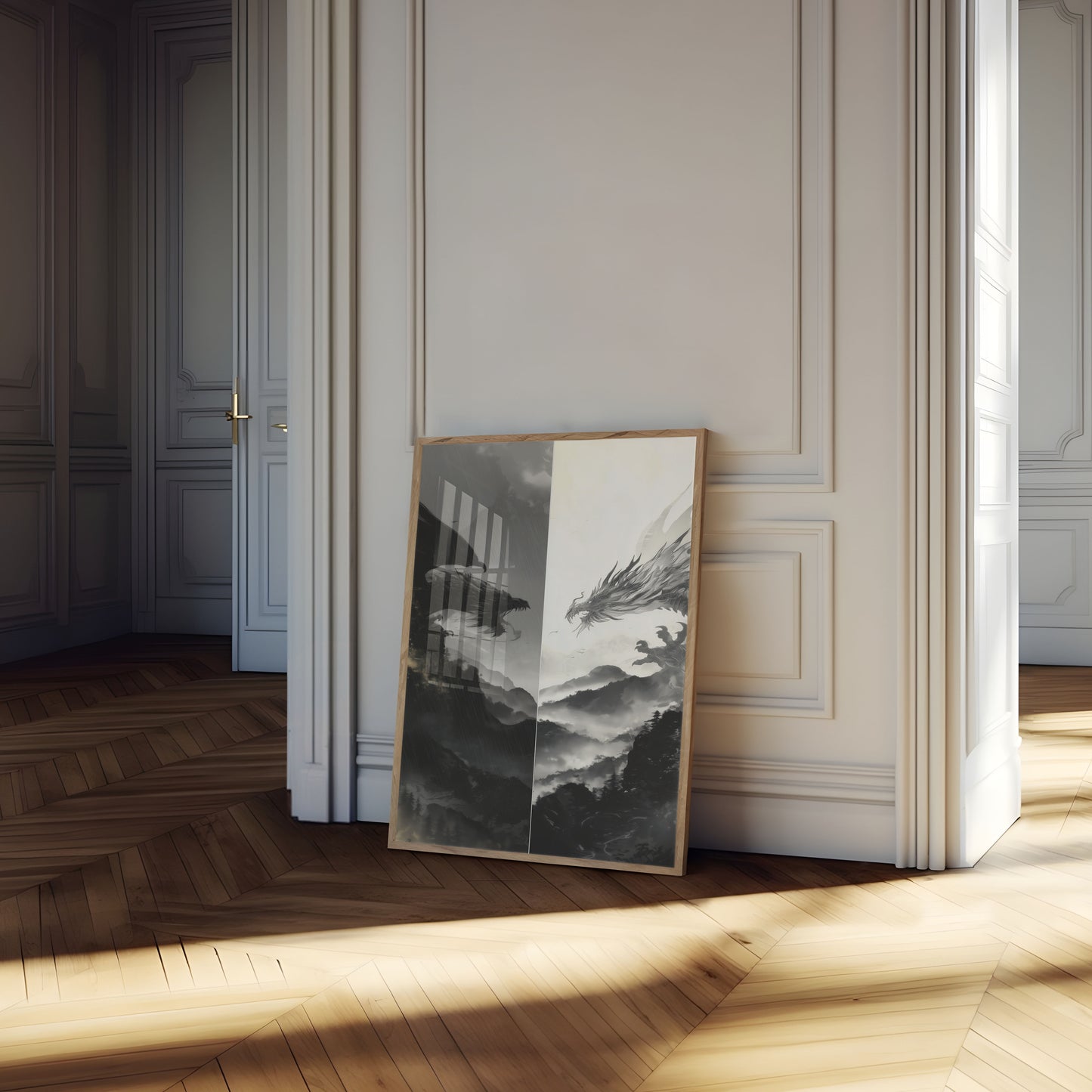 Póster de Dragones de Luz y Sombra