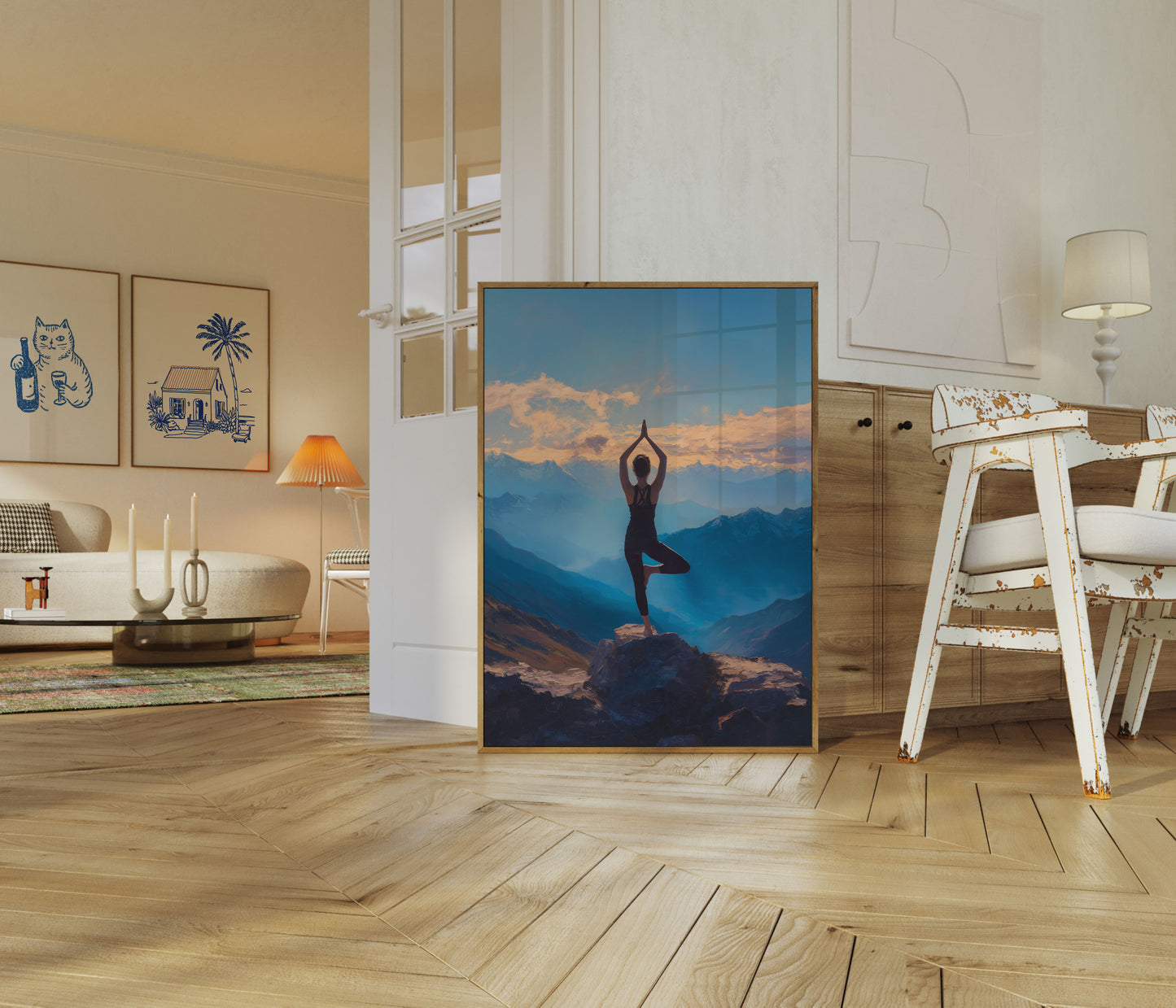 Mountain Yoga Zen Poster