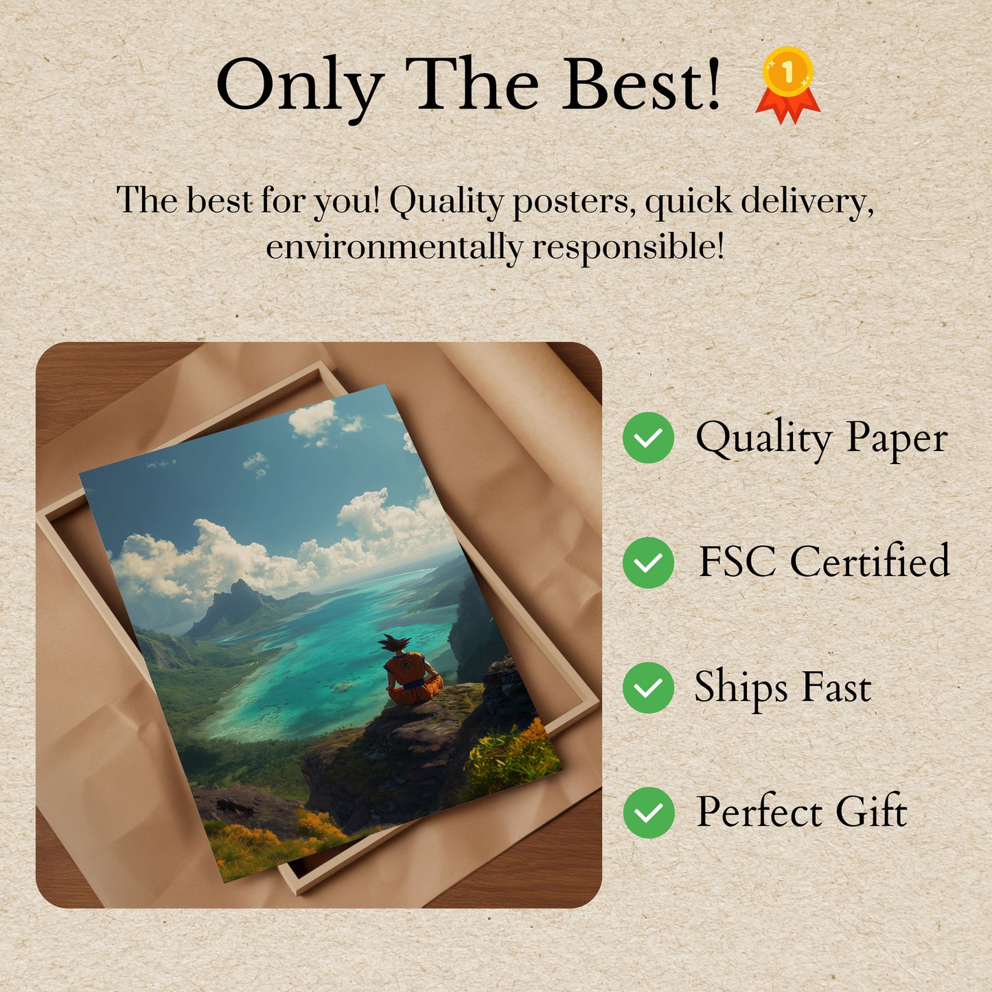 Fredelig Meditativ Fjell Landskapsposter