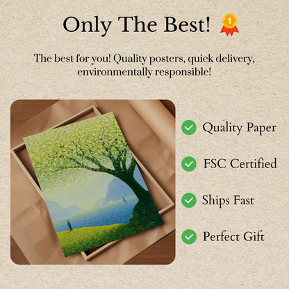 Serene Lakeside Tree Poster