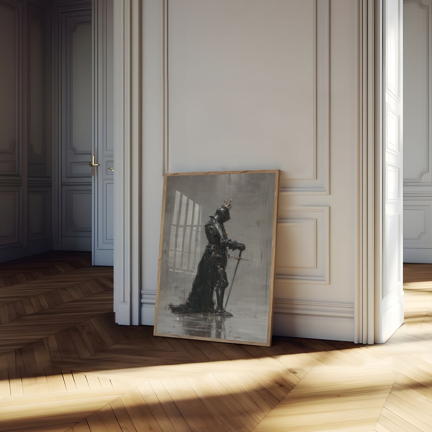 Wounded Dark Knight Medieval Poster