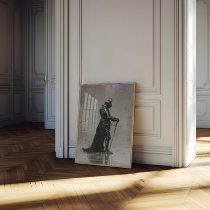 Wounded Dark Knight Medieval Poster