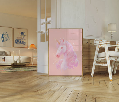 Poster dell'Unicorno Rosa Magico