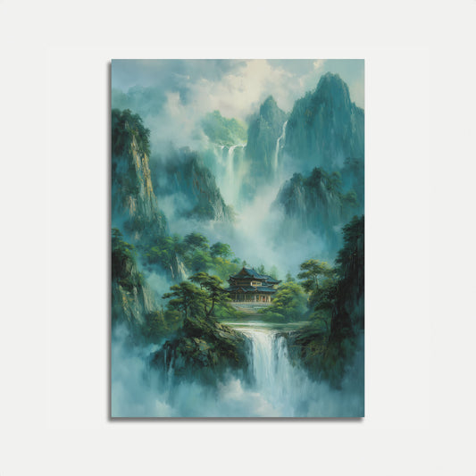 Plakát Klidného Horského Chrámu