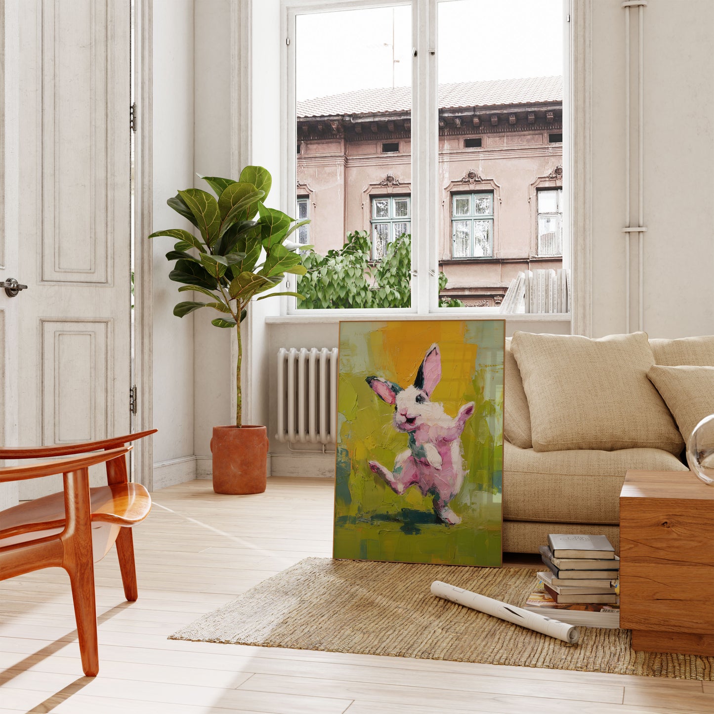 Dansende Bunny Hop Poster