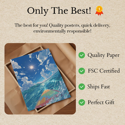 Ocean Wave Surfing Dream Poster