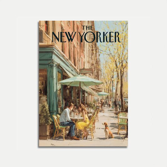 Autumn Cafe New York Poster