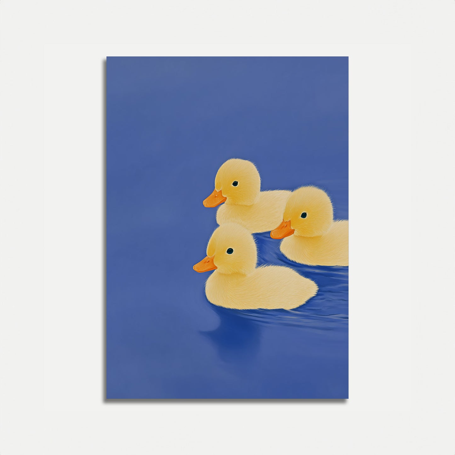 Three Little Ducklings on Water Poster