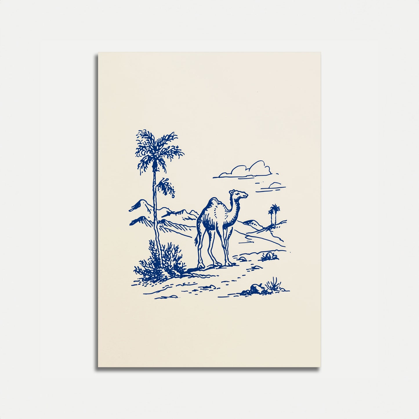 Desert Camel Journey Poster