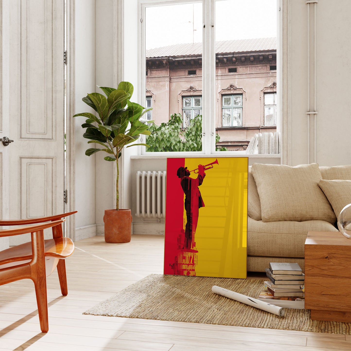 Vibrant Jazz City Rhythm Poster