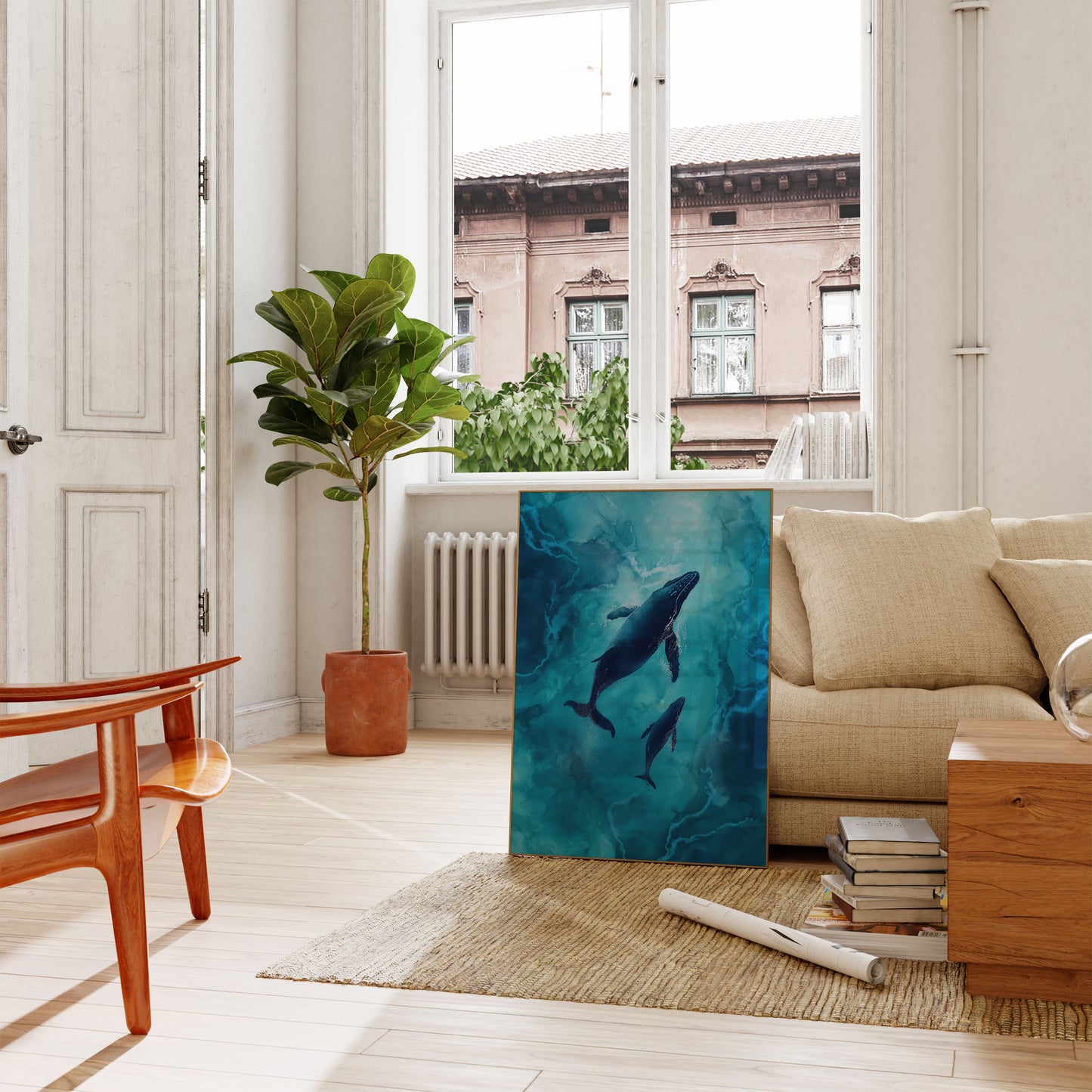 Bultrugwalvissen Oceaan Diep Poster