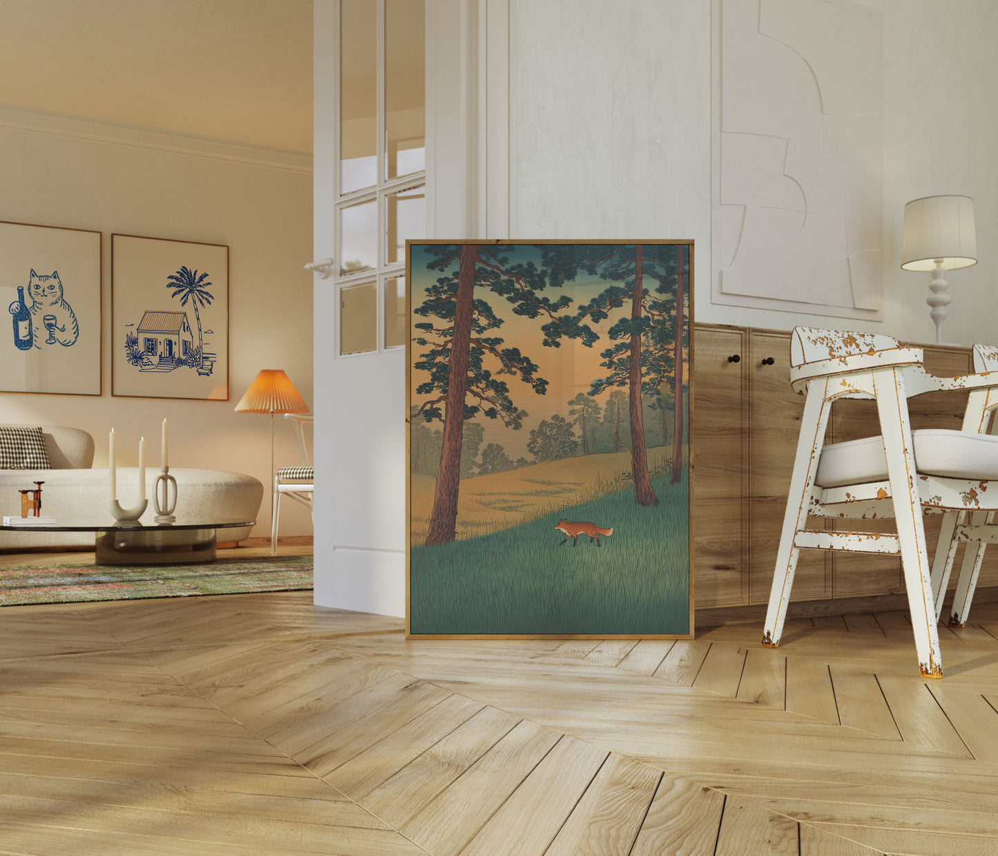 Skogrev Skogslandskap Plakat