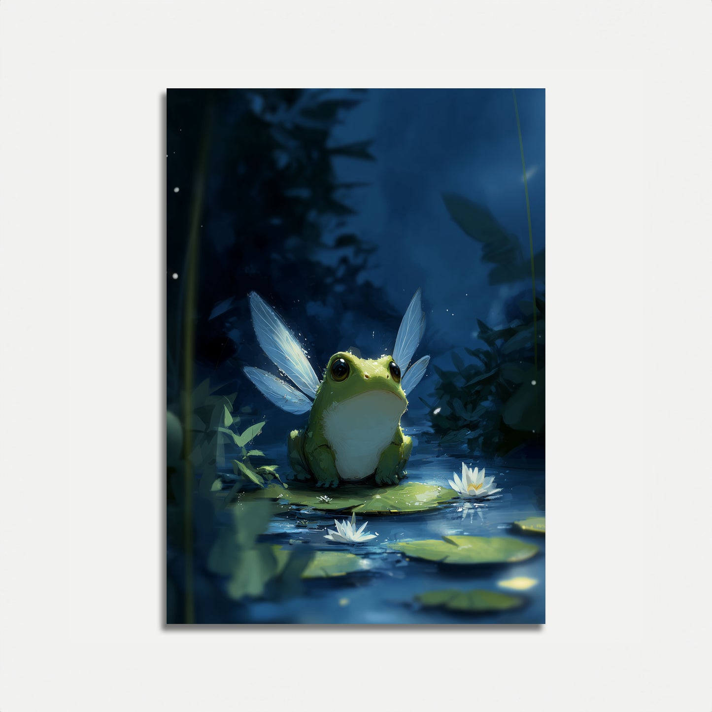 Magical Fairy Frog Night Poster