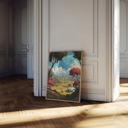 Alien Planet Exploration Poster