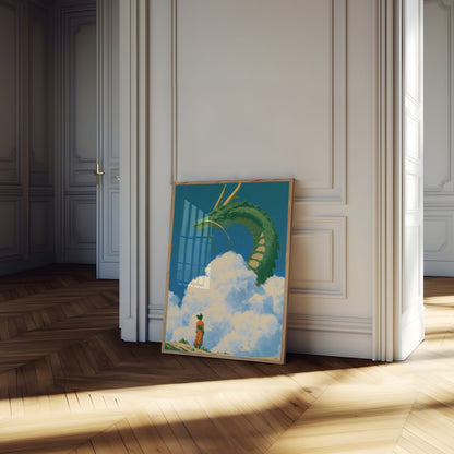 Dragon in the Clouds Poster