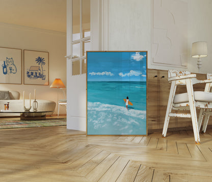 Sunrise Surf Serenity Poster