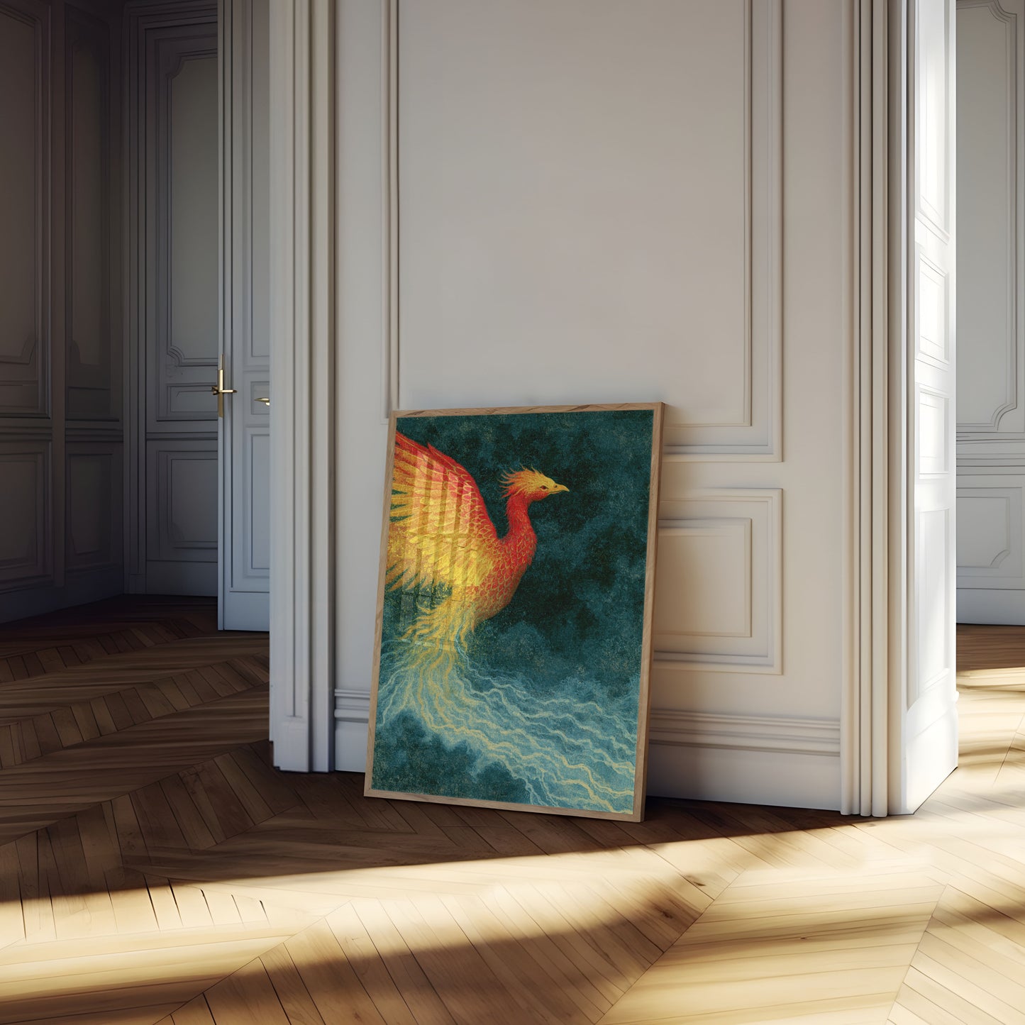 Phoenix steigt aus Flammen Poster