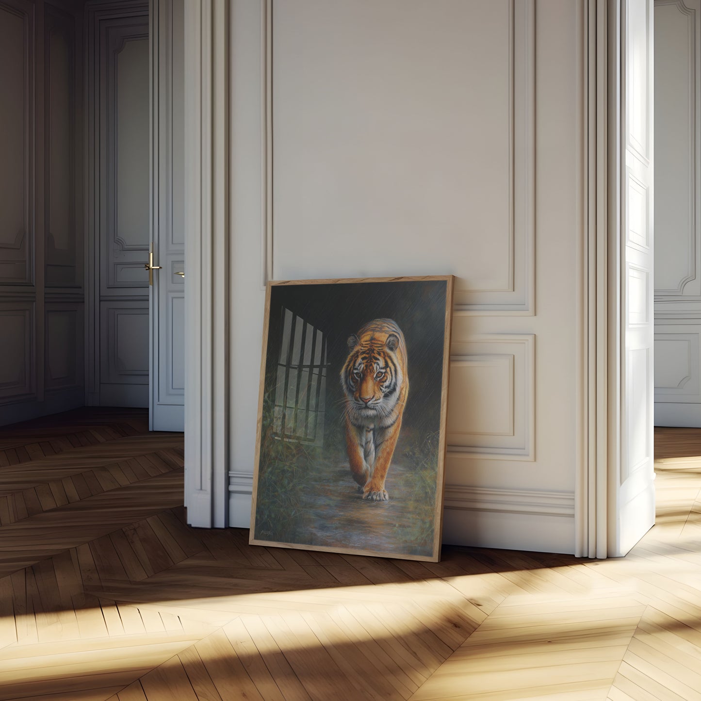 Tiger in the Rain Poster