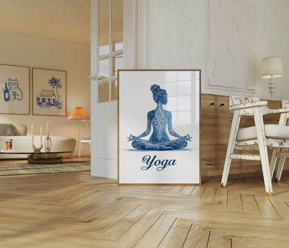 Zen meditace - Lotosový posed Plakát