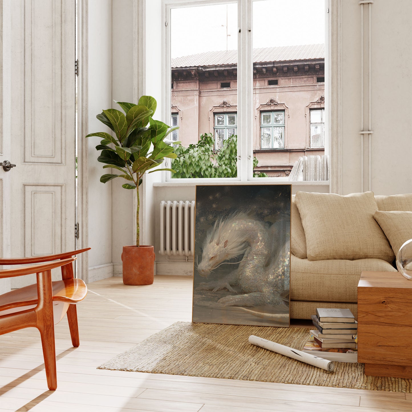 Celestial Dragon Dreamscape Poster