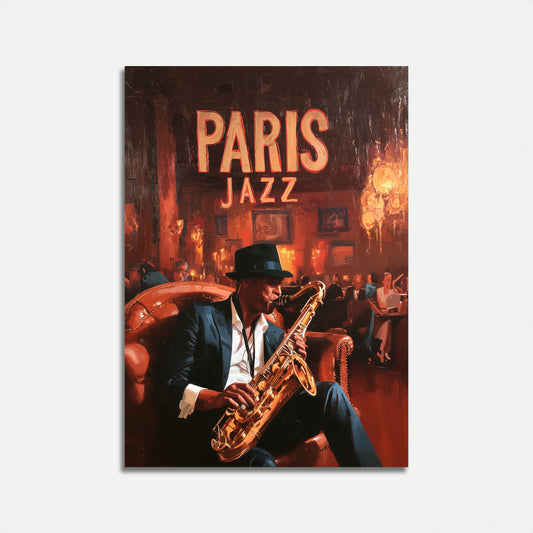 Paris Jazz Club Vintage Poster