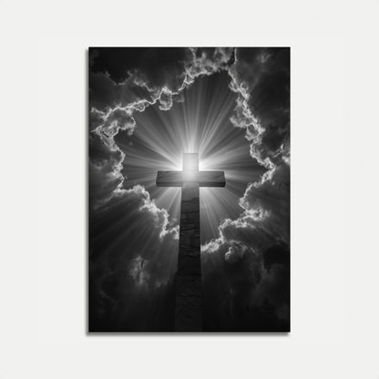 Divine Light Cross Poster