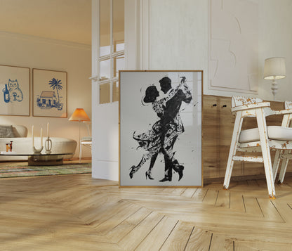 Musical Dance Silhouette Poster