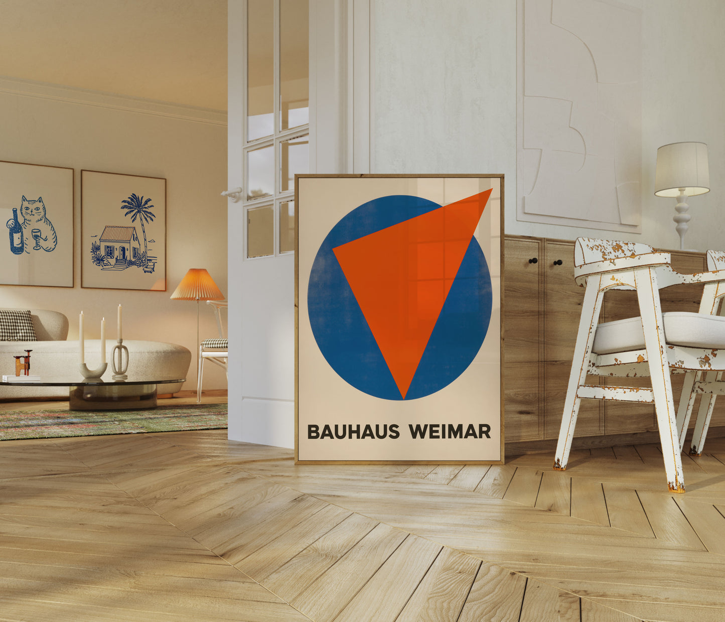 Bauhaus Weimar Geometric Poster