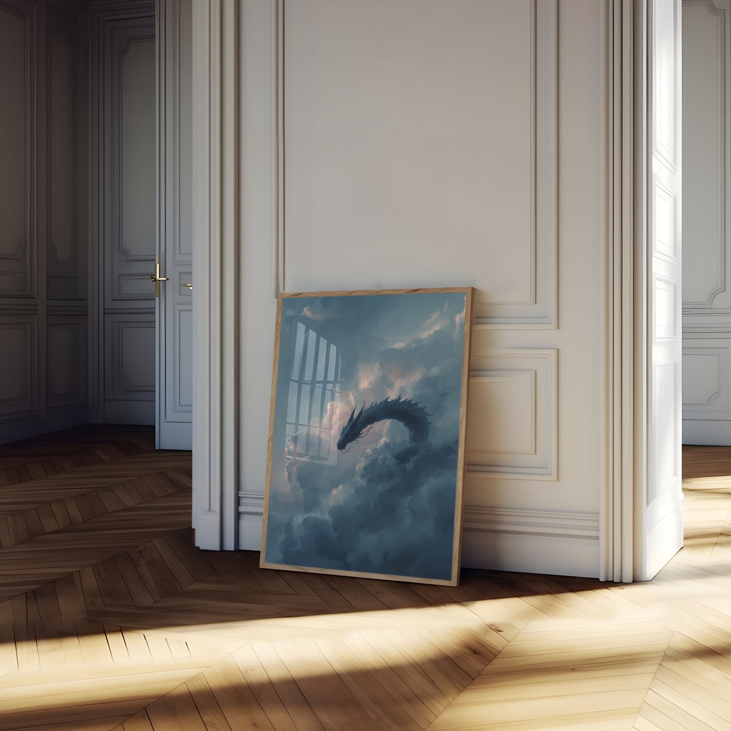 Celestial Dragon Cloud Poster