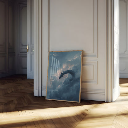 Celestial Dragon Cloud Poster
