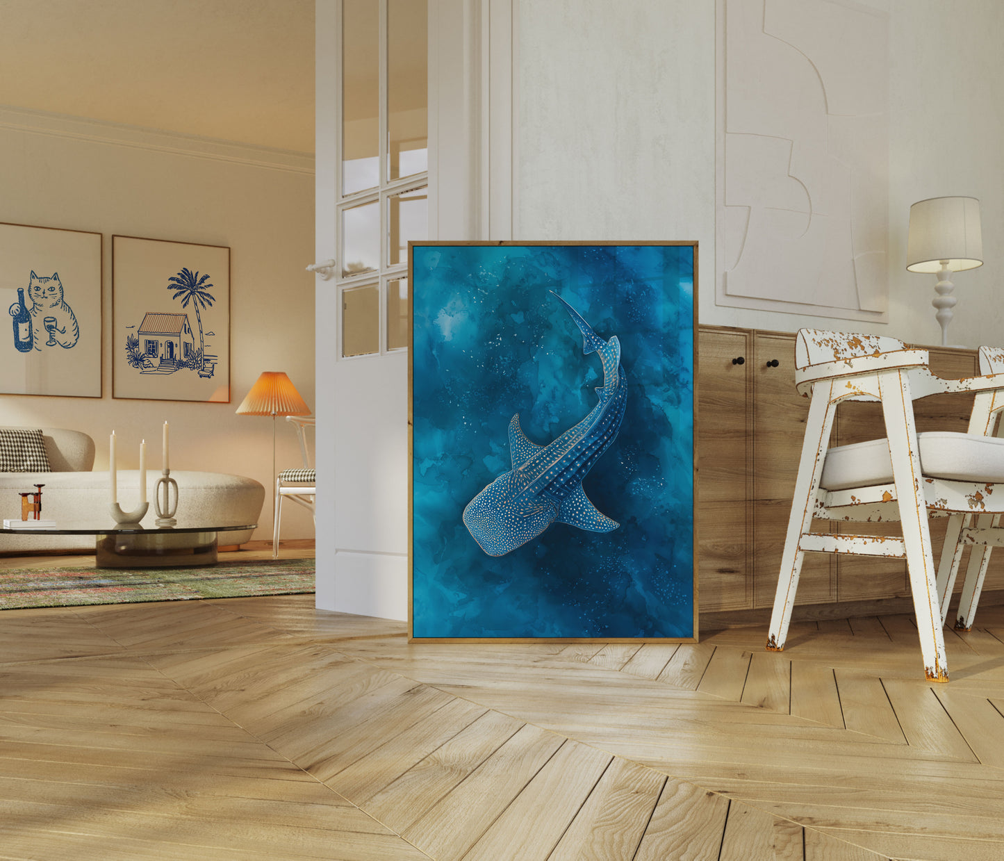 Spotted Whale Shark Ocean Poster