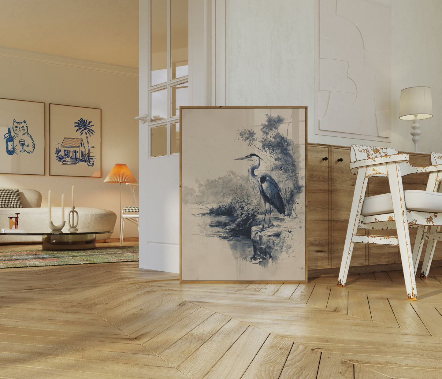 Poster del Lago dell'Airone Blu