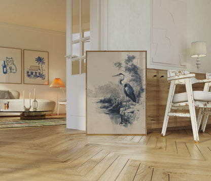 Poster del Lago dell'Airone Blu