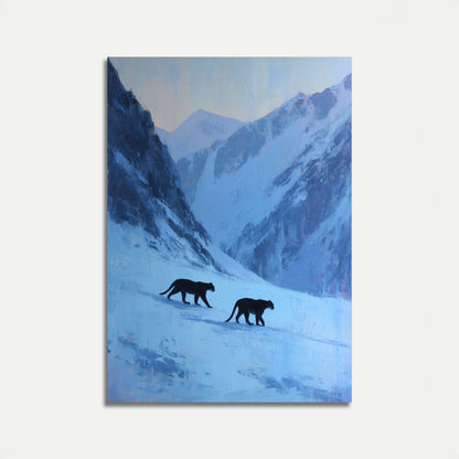 Panthers i snøen plakat