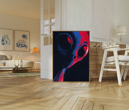 Cosmic Alien Encounter Poster