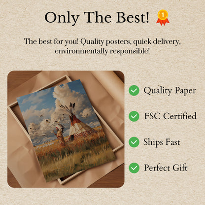 Prairie Spirit Native American Poster