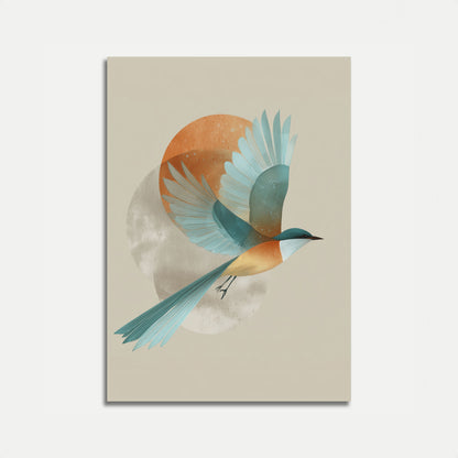 Elegant Fugls Flugt Plakat
